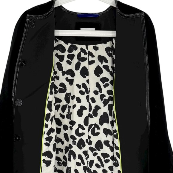 Jane Post Women's Black Trim Quilted Jacket Sz M Sleeve w/Buckles Full Lined NWT - Picture 5 of 15